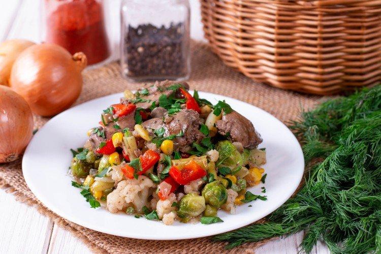 Vegetable Stew with Chicken Liver - What to Cook with Chicken Liver