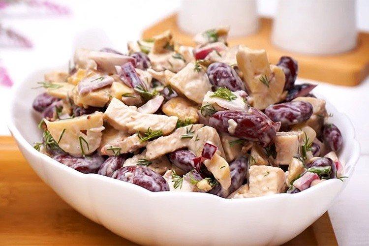 Bean and Mushroom Salad - What to Cook with Mushrooms Recipes