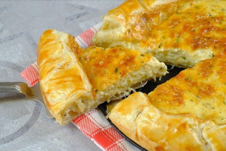 Baked Leek - What to Cook with Puff Yeast Dough