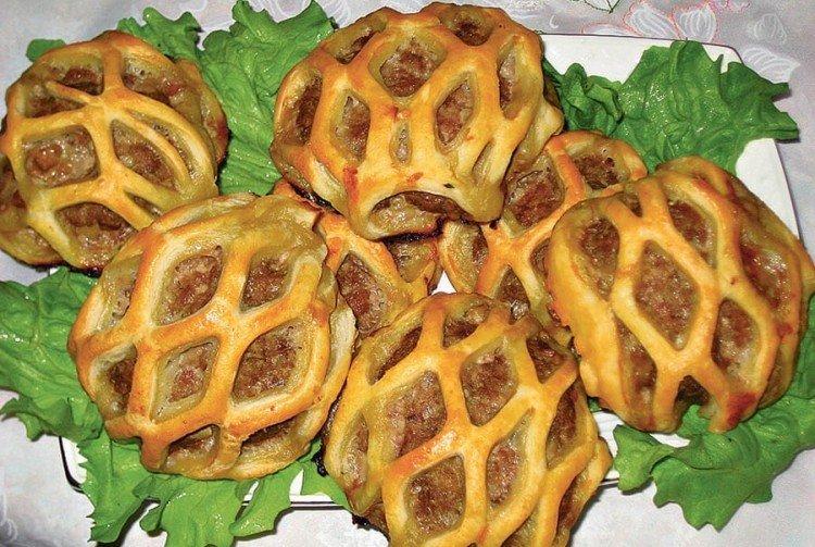 Cutlets in a Cage - Puff Pastry Recipes
