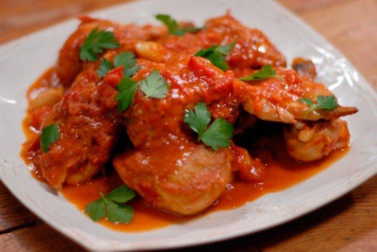 Pork in Tomato Paste under Cheese - What to Cook with Pork