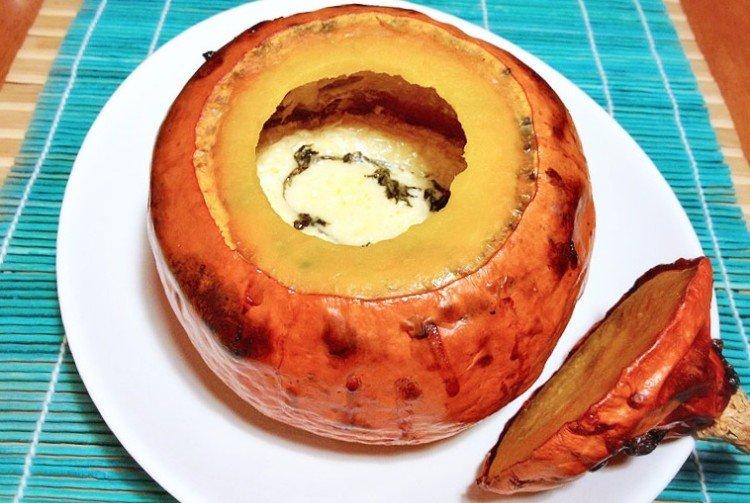 Calabaza asada con queso - Qué cocinar con calabaza