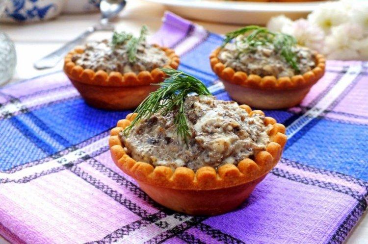 Cestas de pollo y pera - Recetas para la mesa de Año Nuevo