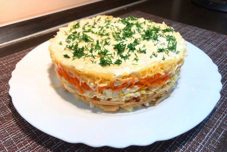 Ensalada de manzana sencilla - Recetas para la mesa de Año Nuevo