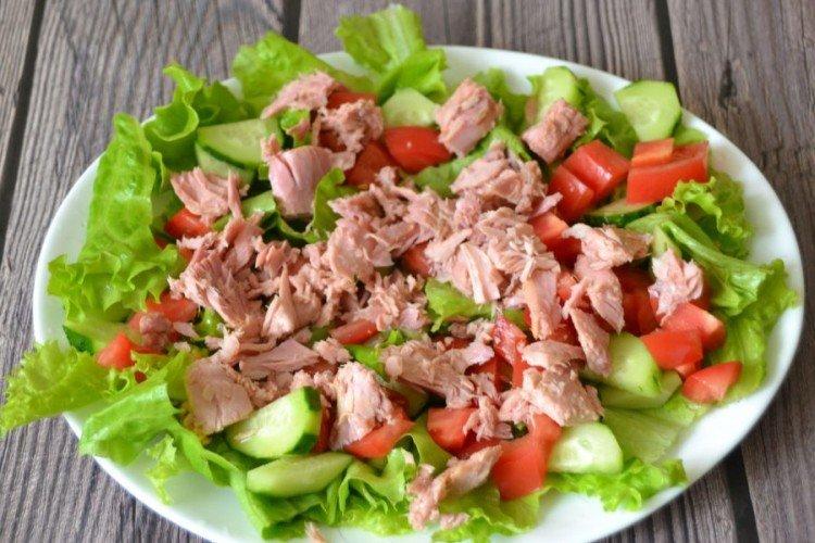 Ensalada de atún y verduras - Recetas para la mesa de Año Nuevo