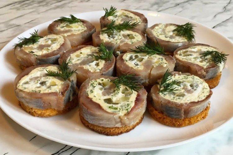 Rollitos de arenque - Recetas para la mesa de Año Nuevo