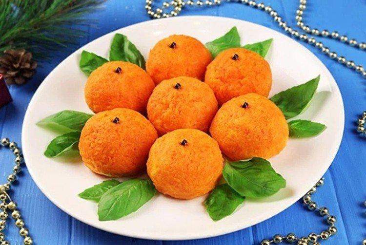 Mandarinas de queso - Recetas para la mesa de Año Nuevo