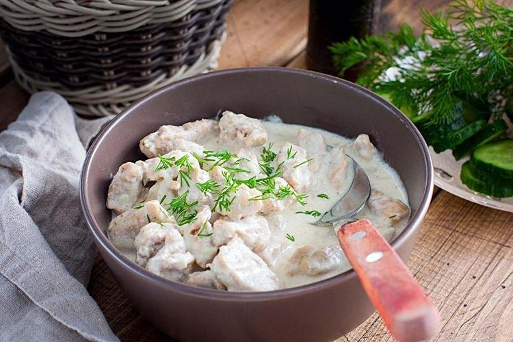 New Year's Pork in Sour Cream - What to Cook for New Year 2021 Recipes