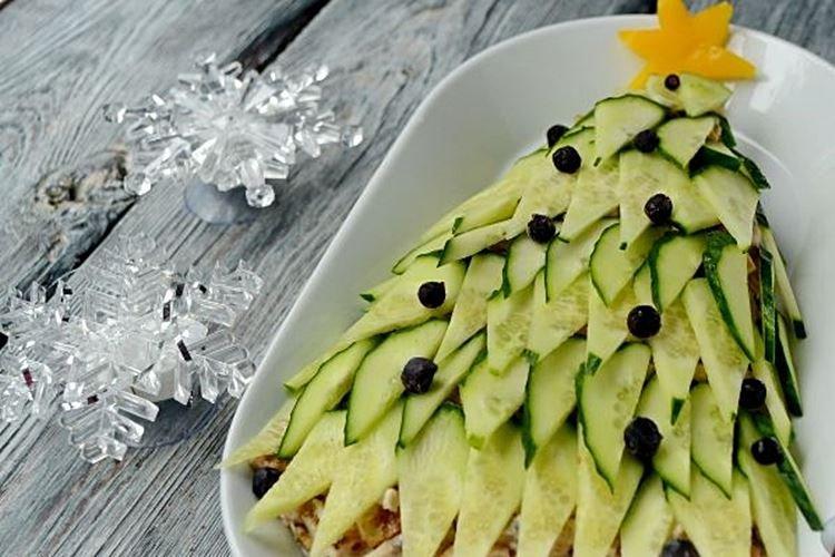 New Year's Christmas Tree Salad - What to Cook for New Year 2021 Recipes