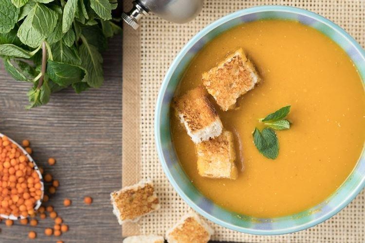 Lentil Soup with Mint - What to Cook for Lunch Quickly and Deliciously