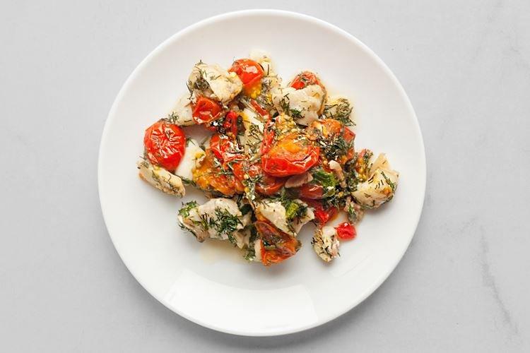 Cod with Tomatoes - What to Cook for Lunch Quickly and Deliciously