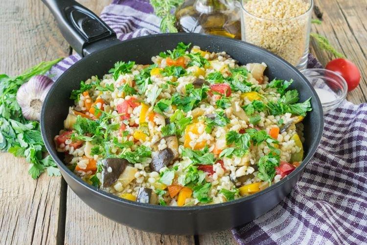 Bulgur with Vegetables and Mint - What to Cook for Dinner Quickly and Deliciously
