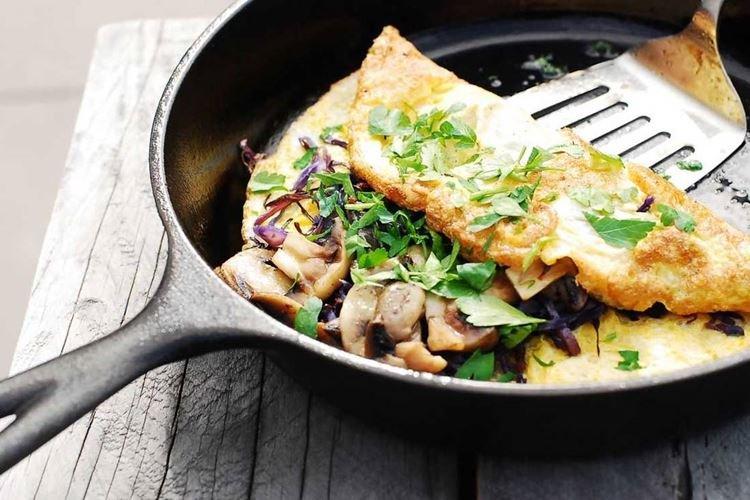 Mushroom Omelet - What to Cook for Breakfast Quickly and Deliciously