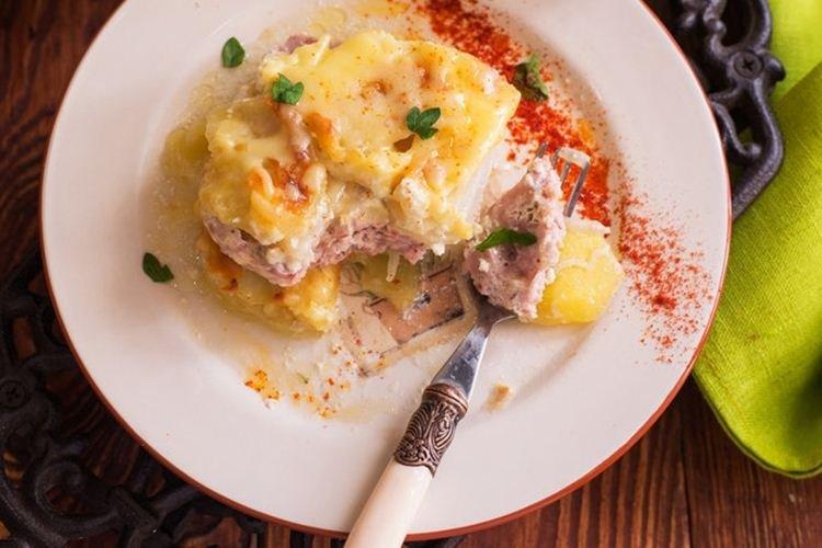 Gratinado de patatas - Recetas para el cumpleaños de un niño