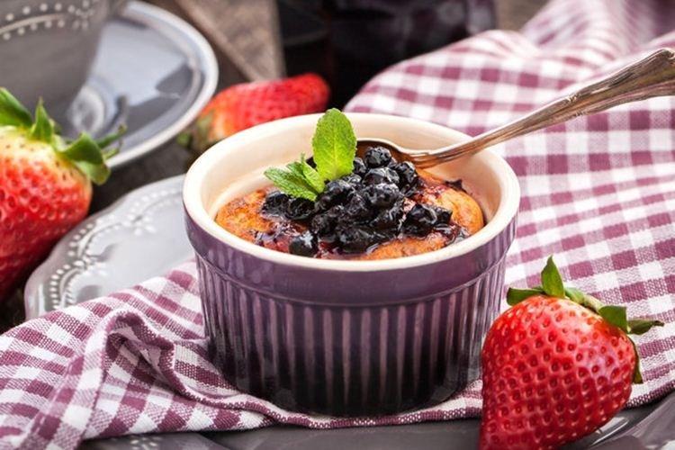 Gratinado de limón y requesón - Recetas para el cumpleaños de un niño
