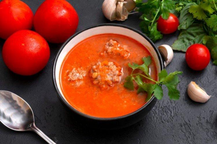 Tomato Soup with Meatballs - What to Cook for a Child's Lunch Recipes