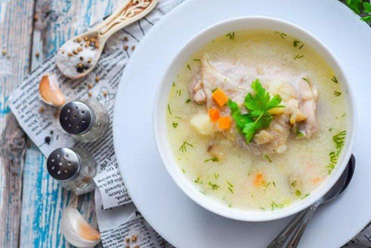 Chicken Soup with Processed Cheese - What to Cook for a Child's Lunch Recipes