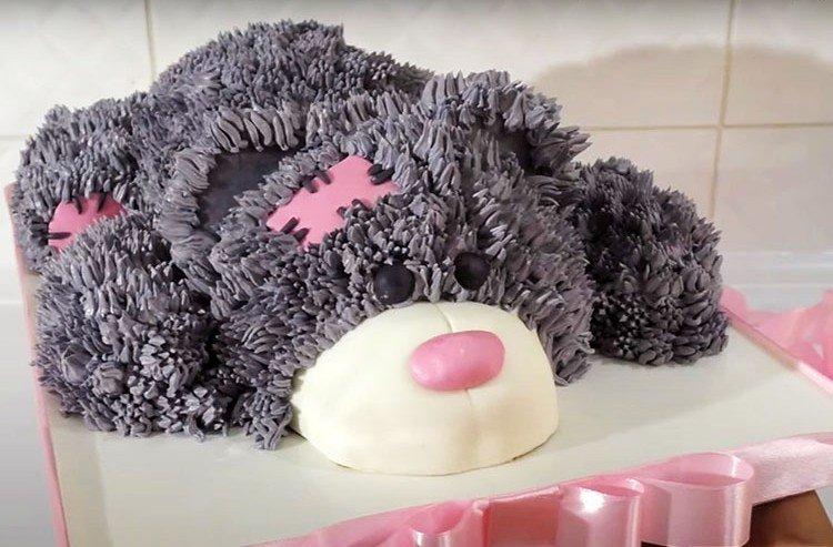 DIY Kids' Teddy Bear Cake - Step-by-Step Recipe with Photos