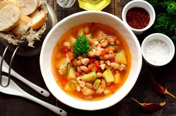 Vegetable Soup with Turkey - Dietary Dishes Recipes