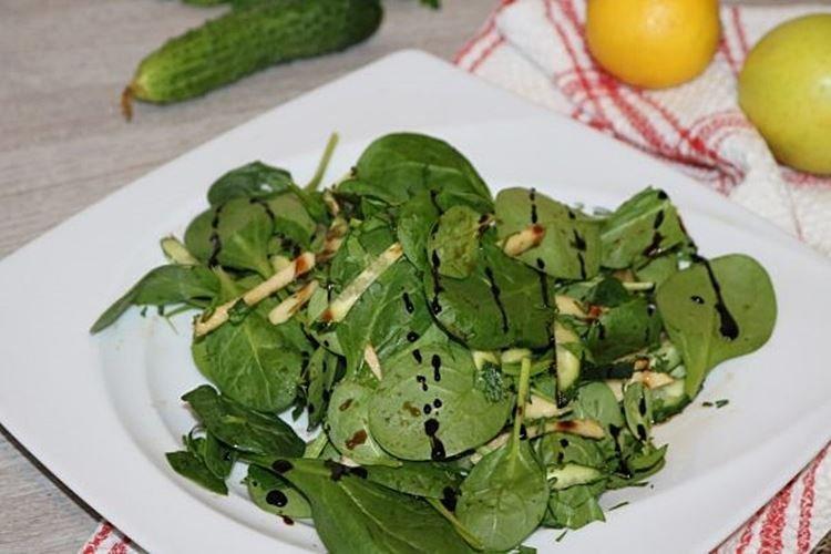 Ensalada verde dietética - recetas