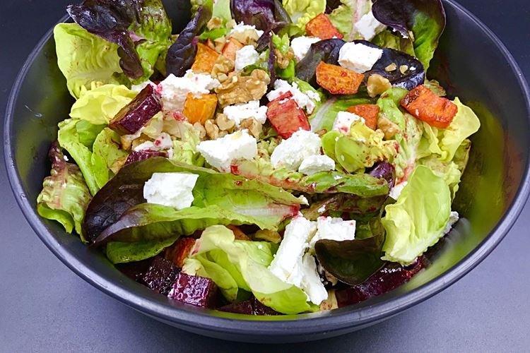 Ensalada dietética de verduras asadas - recetas