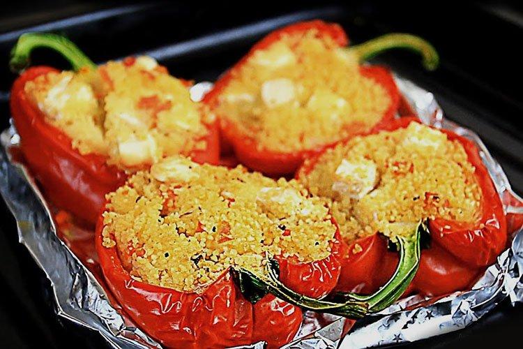 Pimiento relleno de cuscús - recetas