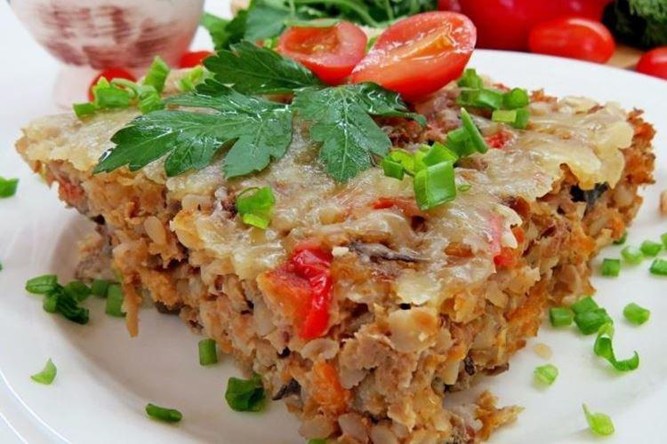 Cazuela de carne picada y trigo sarraceno
