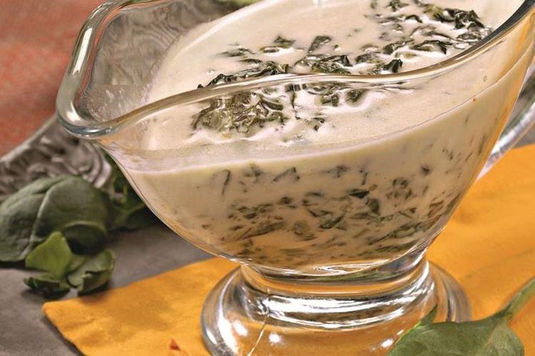 Cheese Sauce with Spinach
