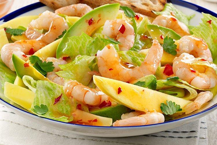 Ensalada «Espuma de mar» con mariscos