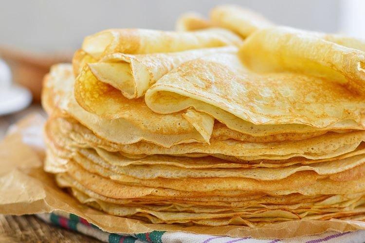 Crepes de Cuaresma con agua sin huevos