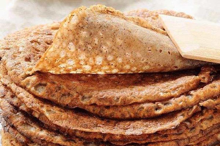 Crepes de Cuaresma con harina de trigo sarraceno