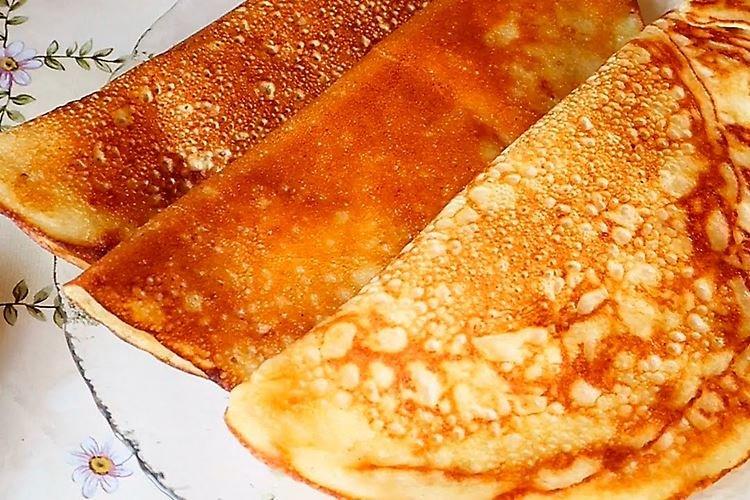 Crepes de Cuaresma con copos de avena