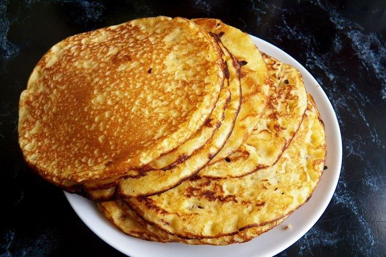 Crepes de Cuaresma con harina de maíz