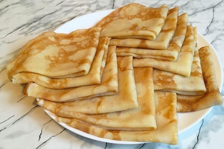 Crepes de Cuaresma con miel