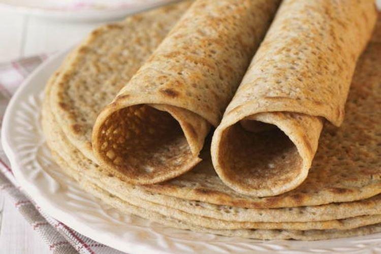 Crepes de Cuaresma con leche de avena