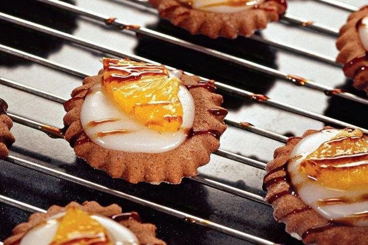 Galletas de chocolate con glaseado de naranja