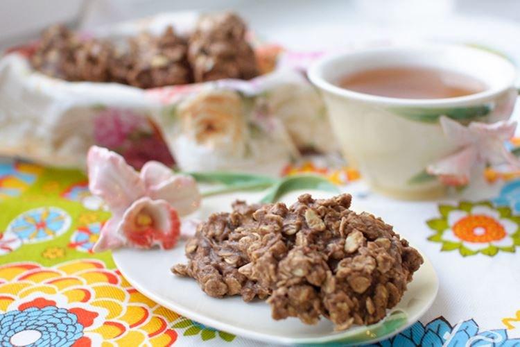 Galletas de chocolate sin hornear