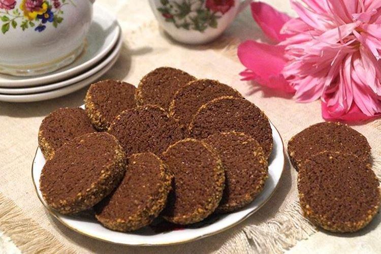 Galletas de chocolate cortadas