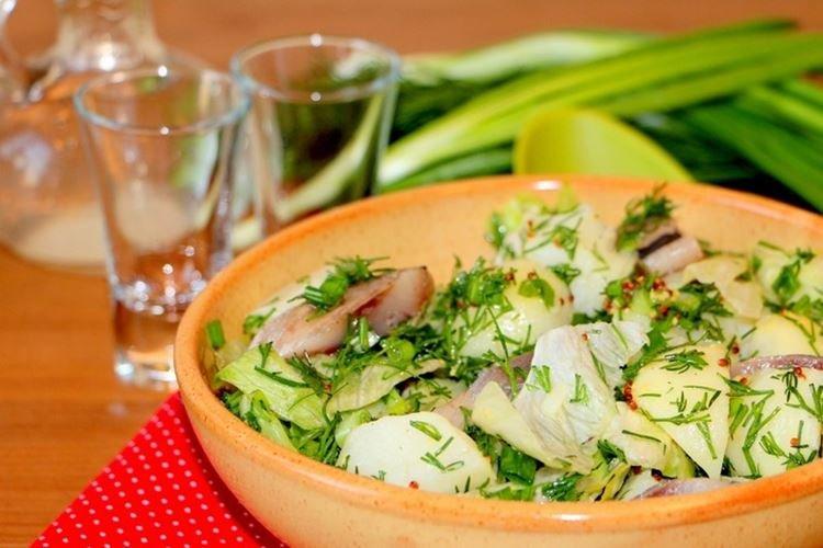 Ensalada de patata con arenque