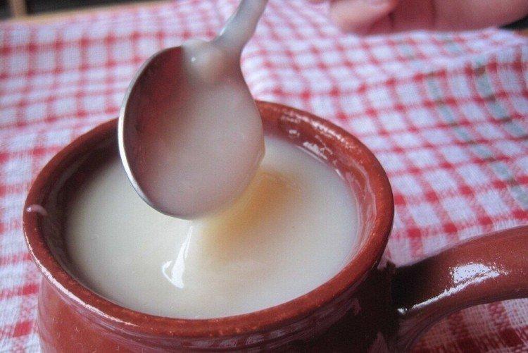 Kisel de avena con tocino