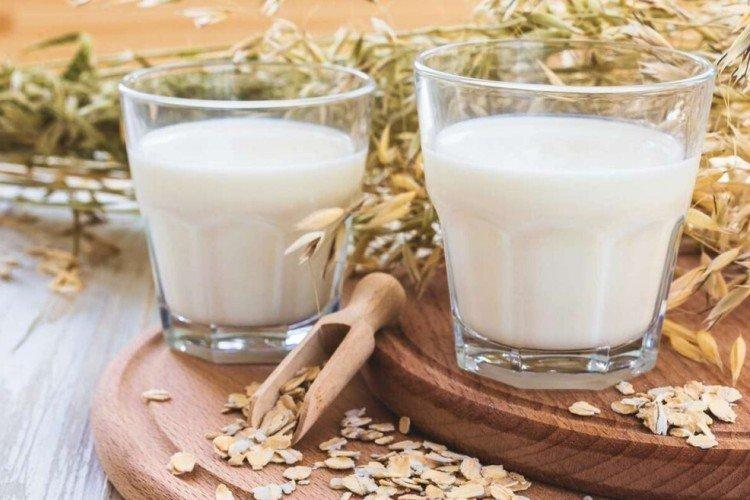 Kisel de avena con leche