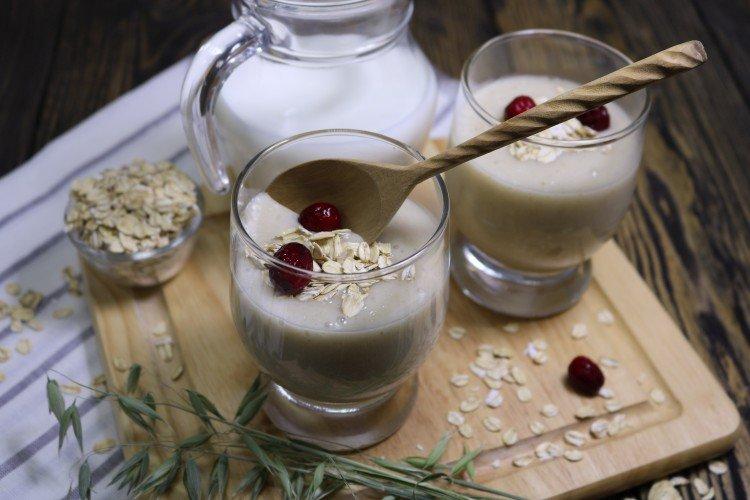 Kisel de avena con miel