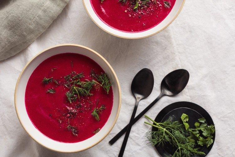 Sopa de remolacha de Cuaresma