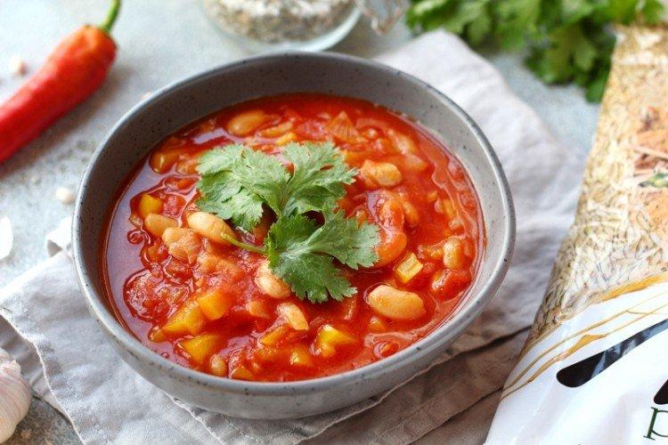 Sopa griega de Cuaresma con tomates