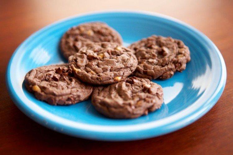 Galletas de Cuaresma de chocolate con nueces
