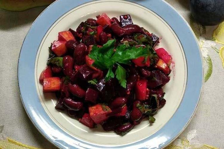 Ensalada de remolacha y judías