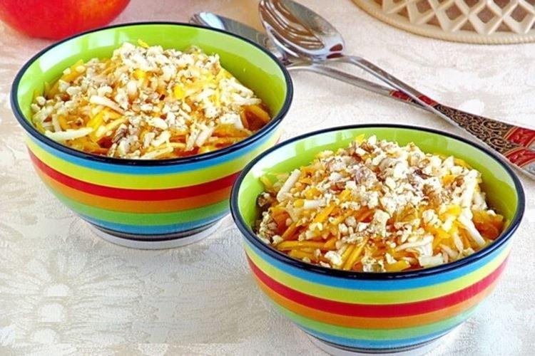Ensalada de frutas con calabaza