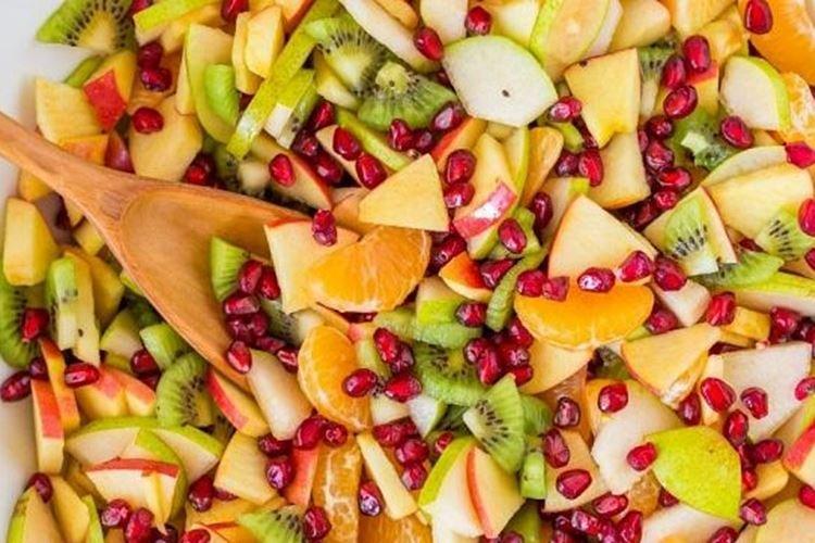 Ensalada de frutas con aderezo cítrico