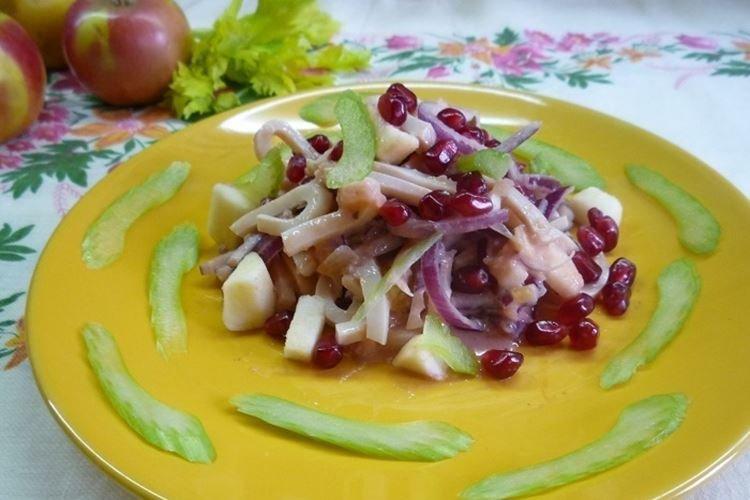 Calamari, Apple, and Yogurt Salad