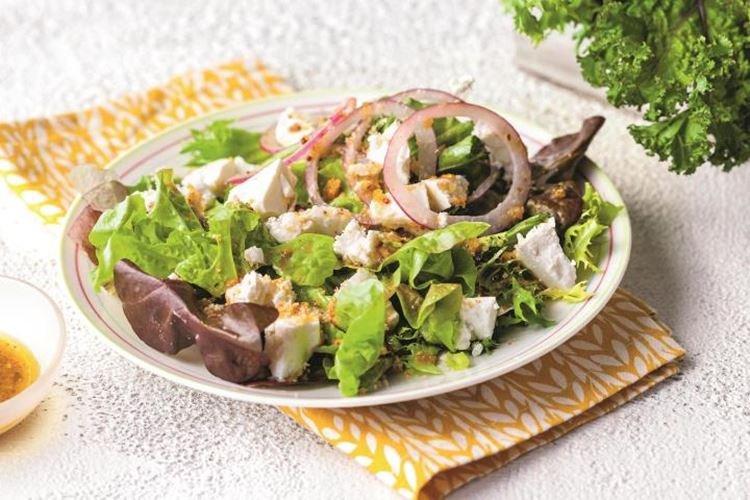 Ensalada verde con queso